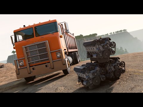 Truck delivery in a Dangerous Valley - Beamng Drive #gaming #truck #viral