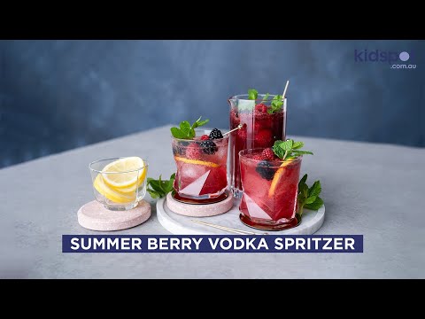 Summer berry vodka spritzer