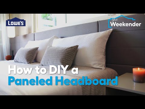 How To DIY a Paneled Headboard