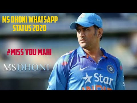 MS Dhoni whatsapp status 2020 ||latest dhoni whatsapp status ||Dhoni retirement status video