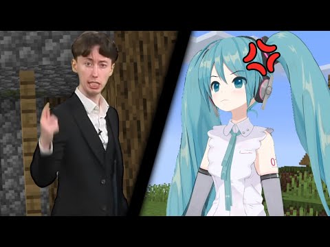 Hatsune Miku meets RTGame in Minecraft?! - RTGame Green Screen edit