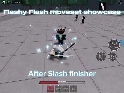 Flashy Flash moveset showcase | The Strongest battlegrounds Concept