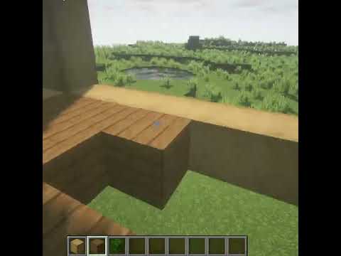 Minecraft: Easy Wooden House #shorts