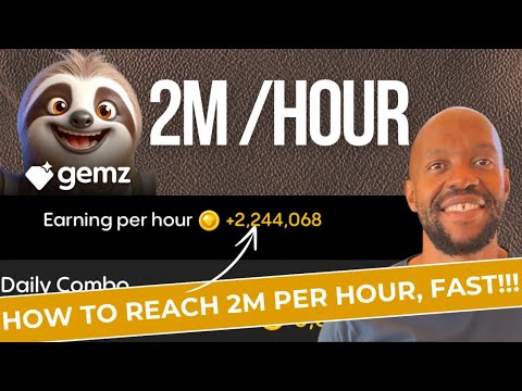 💎Gemz | How To Reach 2M Per Hour Buying Few Cards For Less | Gemz Calculator Spreadsheet