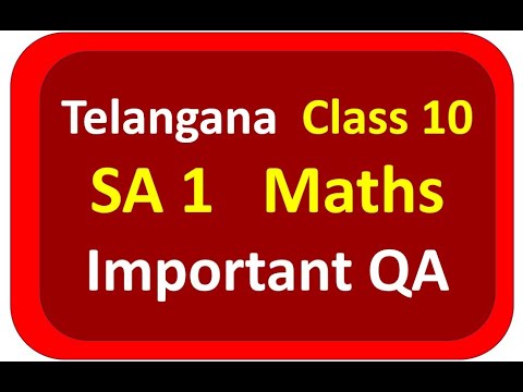 10th maths sa1 important questions 2024 . maths sa1 question paper 2024 10th class. sa1 maths 2024