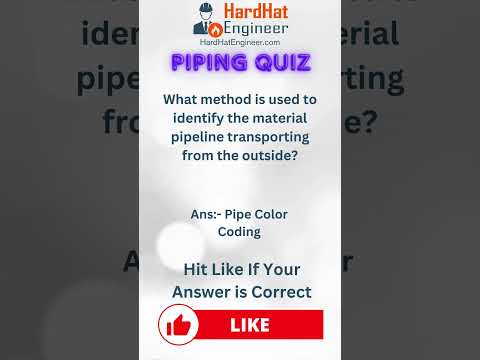 Piping Interview Question-29 (What method is used to identify the material pipeline transporting?)