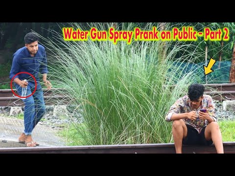 Water Gun Spray Prank on Public (Part 2) | Funny Prank Videos | 4 Minute Fun