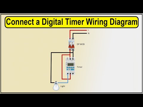 How to Make Connect a Digital Timer Wiring Diagram | digital timer switch setting