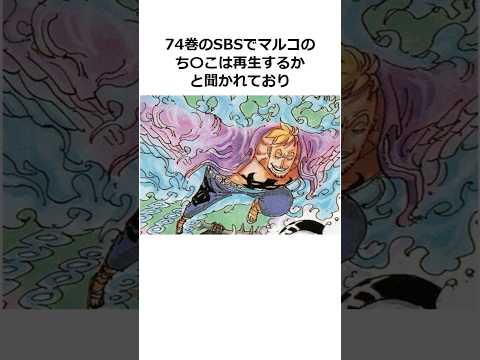 マルコに関する雑学【ワンピース】#shorts #onepiece #雑学