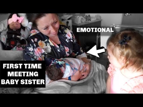 BRINGING NEWBORN HOME FROM HOSPITAL | BIG SISTER MEETS BABY SISTER FOR FIRST TIME!