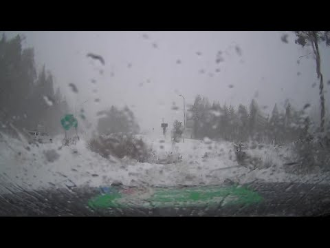 LIVE | Driving through the snowy California Sierra