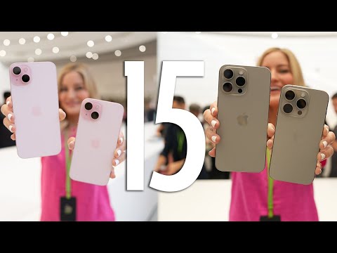 Hands on with NEW iPhone 15 and 15 Pros!