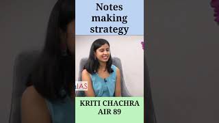 Kirti chachra's notes making strategy #kritichachra || Toppers talk