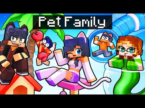 Having a PET FAMILY in Minecraft!