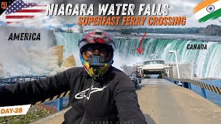 தமிழ்நாடு BIKE IN NIAGARA FALLS CANADA | World Ride Leg 3 Day 28@CherryVlogsCV