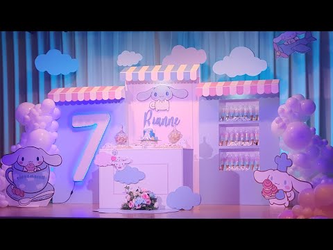 Cinnamoroll Party Decoration | Balloon Garland | Sanrio Theme