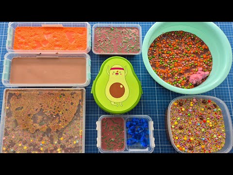 Crunchy Slime Mixing - Big Oddly Satisfying Slime