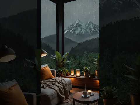 Thunder Rain at Night Vibe #rain #thunderstorm #relax #rainsounds #relaxing #thunder