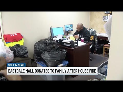 Eastdale Mall donates to family after house fire