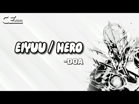 ULTRAMAN NEXUS OP - EIYUU BY DOA [LYRICS VIDEO] OVERLAY LYRICS FOR EDITING | UNDERWATER EFFECT