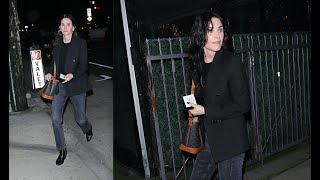 A Fresh-faced Courteney Cox grabs dinner at Giorgio Baldi!