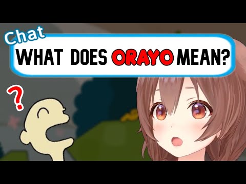 Korone Tries to Explain the Meaning of ORAYO! to a New JP Viewer [Hololive]