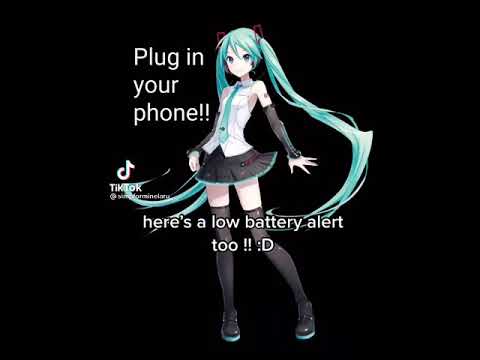 Hatsune Miku Low Battery Alert - simpforminelaru on Tik Tok