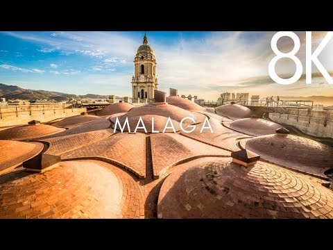 Malaga, Spain 🇪🇸 in 8K ULTRA HD 60 FPS - Travel Video