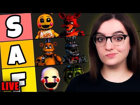 🔴LIVE: CHAT RANKS FNAF CHARACTERS (FNAF 3, 4 & SL)