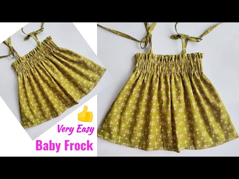 Very Easy Baby Frock Cutting and stitching for 1 Year Baby  | Baby Frock cutting and stitching