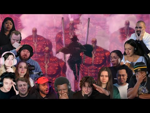 SHINZO WO SASAGEYO! HANGE VS THE RUMBLING ATTACK ON TITAN SEASON 4 PART 3 BEST REACTION COMPILATION