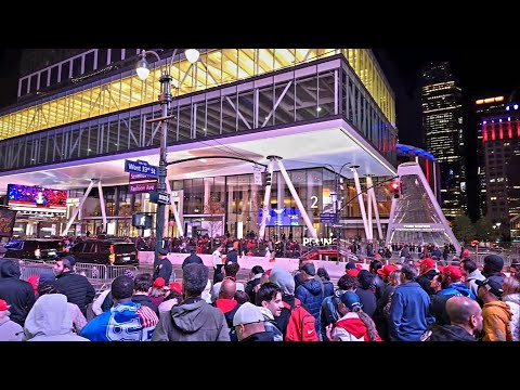 Walking by Madison Square Garden Trump Rally area & more NYC LIVE Oct. 27, 2024