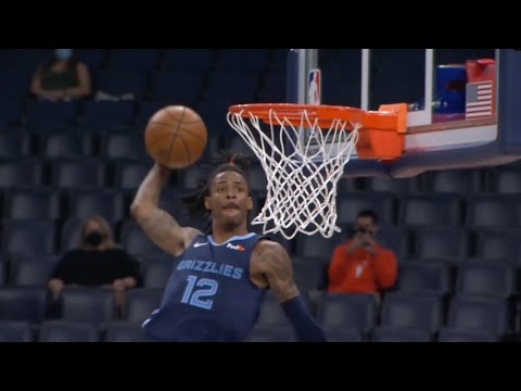 Ja Morant dunks but they get increasingly more ja-dropping