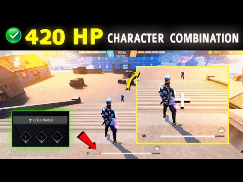 420 HP Character Combination | Best character combination in free fire