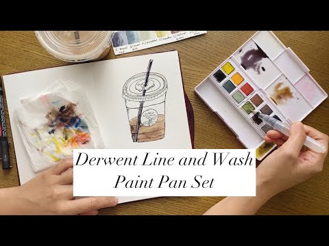 Derwent Line and Wash Paint Pan Set