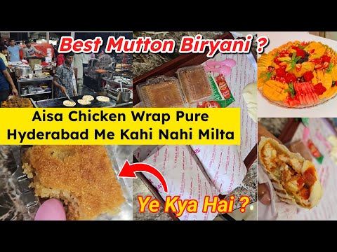 Best Chicken Wrap In Hyderabad 😍 Aisa Wrap Kahi Aur Nahi ❌ Best Mutton Biryani In Hyderabad? #viral