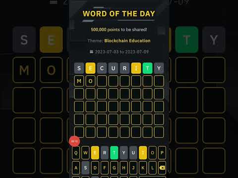 WOTD BINANCE | BINANCE WORD OF THE DAY |  08 LETTER WORD | BIANACE 03-07-2023