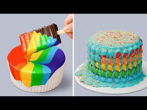 Perfect Colorful Cake Tutorial | Extreme Cake