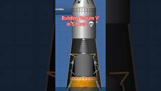 Building a Saturn V in 1 Second vs 5 Hours… #sfs #shorts