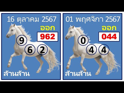 ถ่ายทอดสดผลสลากกินแบ่งรัฐบาล 16 พ.ย. 2567 | ตรวจผลรางวัลรวดเร็วทันใจ