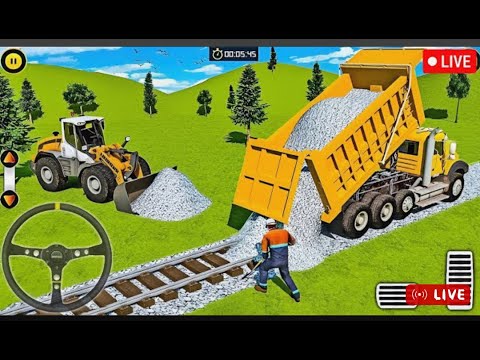 LIVE🟥JCB 3DX BACKHOE  LOADER DRIVING - BUS SIMULATOR INDONESIA LIVE STREAM #Nonstopgaming