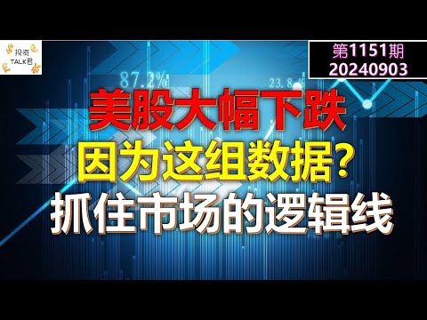 ✨【投资TALK君1151期】9月开门红，美股大幅下跌，因为这组数据？抓住市场的逻辑线✨20240903#cpi #nvda #美股 #投资 #英伟达 #ai #特斯拉