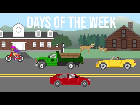 Days of the Week with Vehicles - The Kids' Picture Show