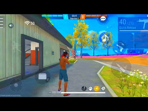 free fire cs rank ke game play my Scott 1vs 4 game play 😱