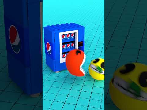 🤑 Pacman Vs Lego Soda Vending Machine 3 🤑 #lego