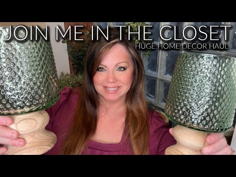 Join Me In The Closet For A Huge Home Decor Haul | Ross, Homegoods, Home Centric, And Amazon