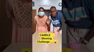 Candle Blowing Challenge 🕯 😝#candlegames #candleblowing #Blowing #shorts