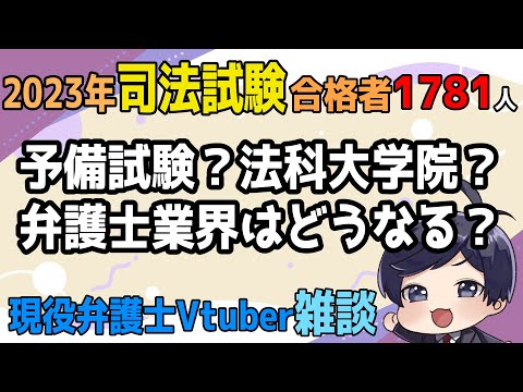 【 #司法試験  】2023年司法試験合格発表 予備試験、法科大学院、弁護士業界はどうなる？【弁護士Vながのりょう】#弁護士 #雑談