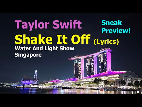 Taylor Swift Eras Tour MBS Singapore Fountain Show (Sneak Preview)