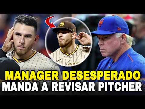 MANAGER DE METS MANDO A REVISAR LAS OREJAS AL LANZADOR JOE MUSGROVE, METS VS PADRES - MLB BASEBALL